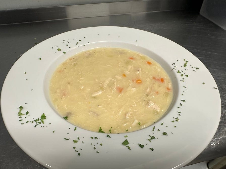 Chicken Avgolemono Soup.