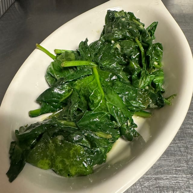 Sautéed Spinach.