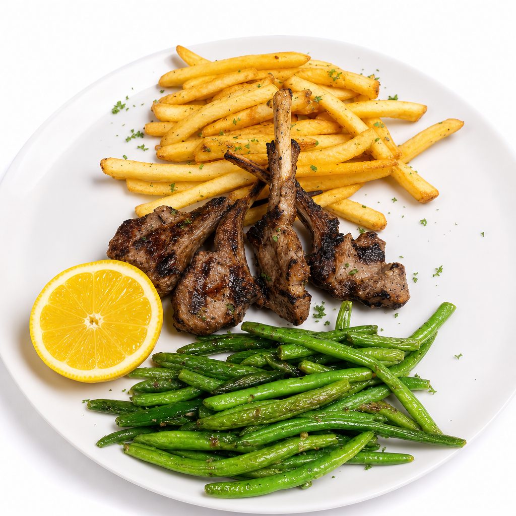 Lamb Chops Entree.