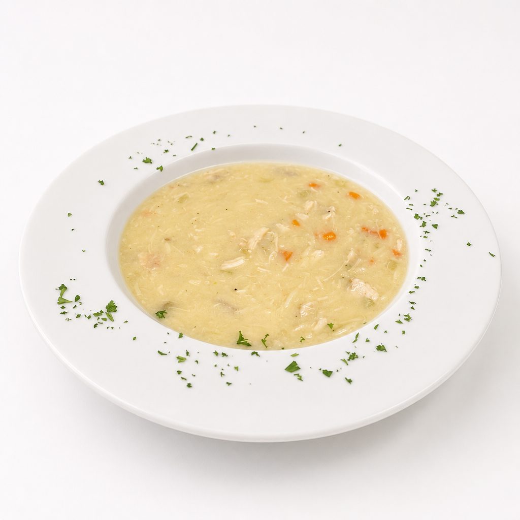 Chicken Avgolemono Soup.