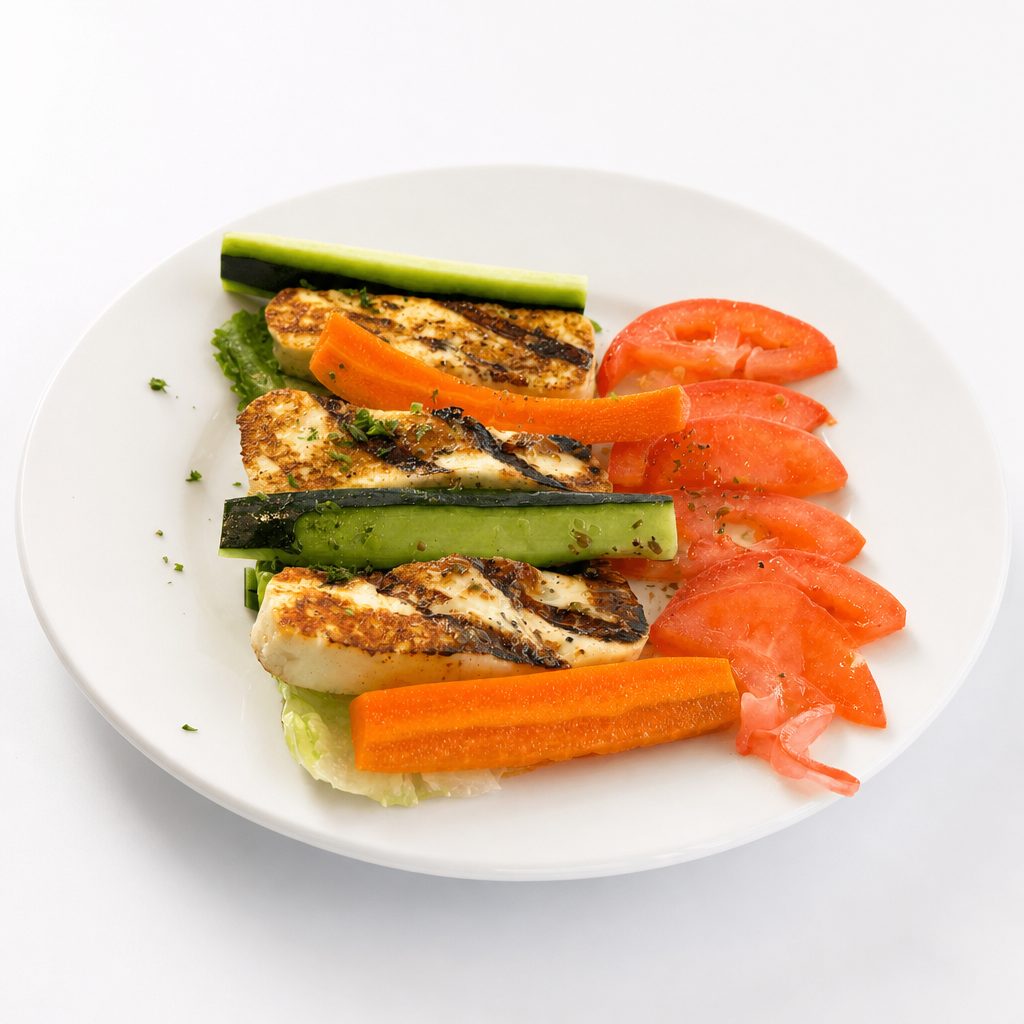 Grilled Halloumi Cheese.