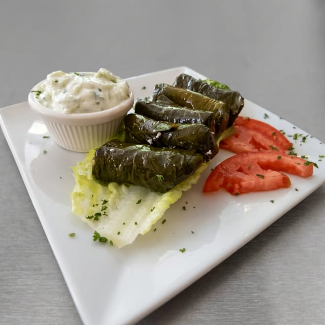 Stuffed Grape Leaves.