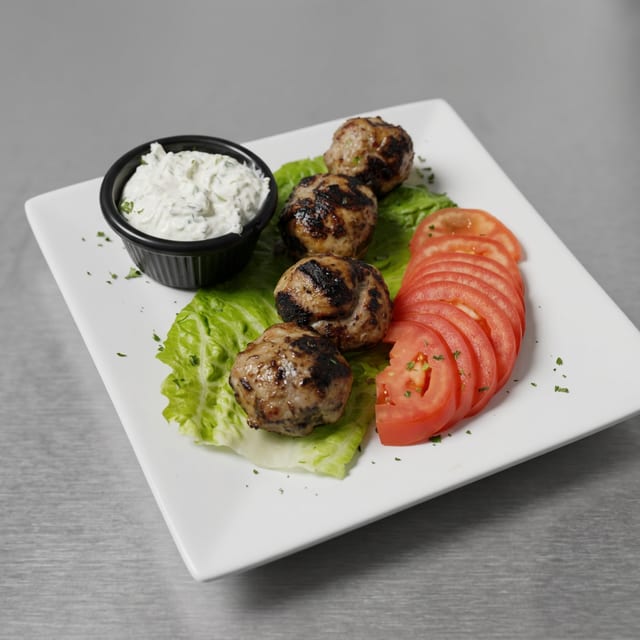 Seasoned Grilled Meatballs.
